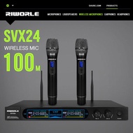 UHF wireless microphone chargeable Metal mike Dual antenna receiving distance 100 meters
