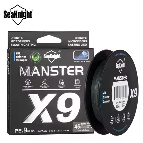 SeaKnight Brand X9 Series 500M 300M PE Fishing Line 9 Strands Ultra Smooth for Long Casting 17LB-80L