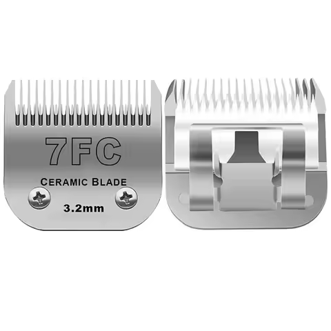 7FC Ceramic Detachable Pet Clipper Replacement Blade Compatible With Andis, Oster A5, Wahl KM Series