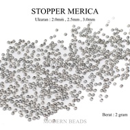 [2 GRAM] Silver Pepper Stopper / Silver Pepper Stopper String Clamp Material Necklace Bracelet Acces