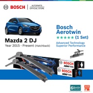Bosch Aerotwin Retrofit U Hook Wiper Set for Mazda 2 Hatchback DJ 3rd Gen (22"/17")