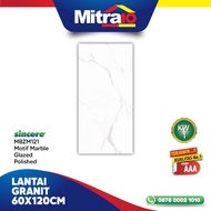 Sincere Granit Lantai 60X120 Motif Marble Glazed Polished Mbzm121