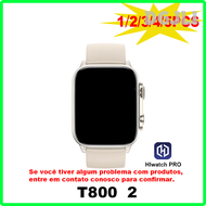 DGJLI เครื่อง Ultra2สมาร์ทวอท์ชขนาด45มม. 1.99นิ้ว T800ชาร์จไร้สายโทรผ่านบลูทูธข้อความแจ้งเตือนกีฬาสม