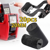 MESIN 20Pcs Black Ink Roller 20mm Price Label Machine Ink For Price Labeller MX-5500 Price Label Too