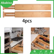 [Ababixa] 4 Piece Drawer Divider Organizer Accessories Adjustable 17-22" Kitchen Utensils
