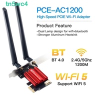TN5WC4 PCIE WiFi Adapter, WiFi 5 Dual Band Wireless Network Card, Transmitter Antenna Rotating AC120