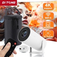 TONG HY300 Plus Projector Android 4K 1280*720P Dual Wifi 300ANSI Video Cinema Outdoor Portable home 