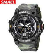 Men's Watch Outdoor Sports Tactical Waterproof Multi-Function Camouflage Digital Watch Jam Tangan