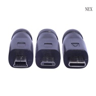 NEX Versatile Female to Male Adapter Multifunctional DC5521 to Type-C Mini Micro USB