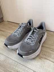 Hoka Bondi 9 Wide Grey Running Shoes