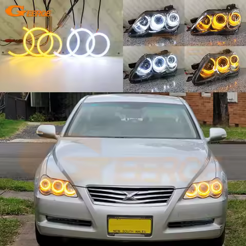 For Toyota Mark X Mark-X I REIZ 2004 - 2007 2008 2009 Ultra Bright Switchback DRL Turn Signal LED An