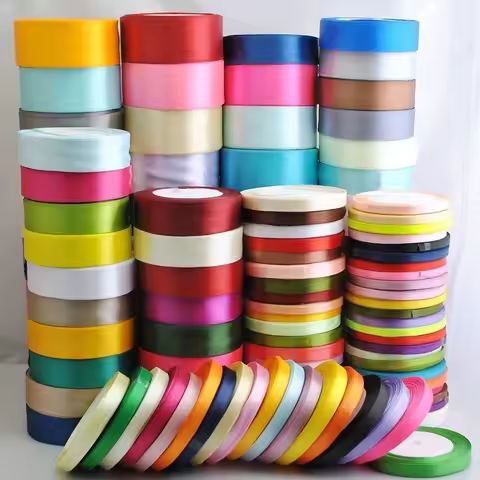 25Yard Satin Bow Embellishment Party Ribbon 10mm 15mm 20mm 25mm 30mm 40mm 50mm Ribbonbow Craft