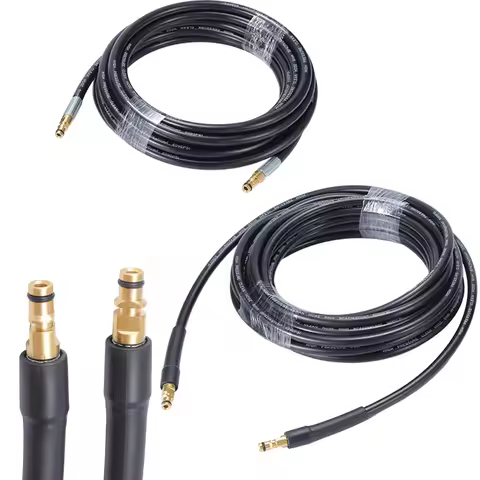 1pc 5M/6M/10M/15M High Pressure Washer Replacement Hose With Quick Connector Extension Water Hose Fo