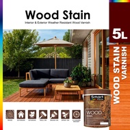 5L SMART WOOD STAIN CAT SYELEK KAYU