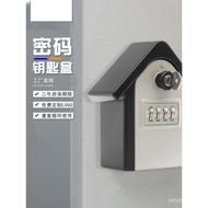 Locked Key Box Wall-Mounted Company Car Key Box Key Storage Key Cabinet Key Management Box Fixed log