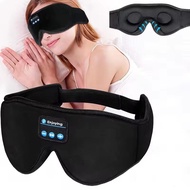 Bluetooth Sleeping Headphones 3D Eye Mask Wireless Soft Headband Music Earphones Travel Pillow Migra