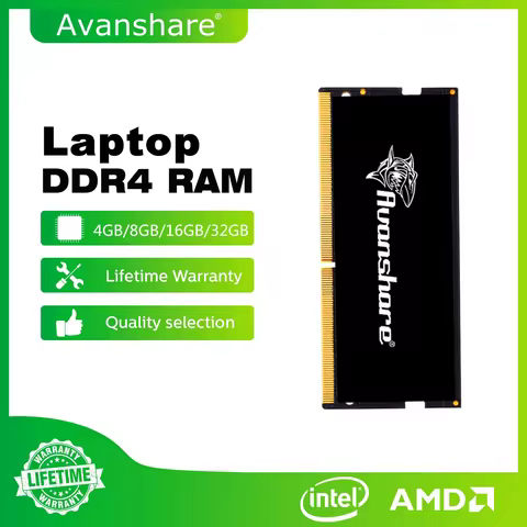 Avanshare N400S DDR4 Ram 8GB 16GB 32GB 2400MHz 2666Mhz 3200Mhz DIMM Laptop Memory Support ALL Mother