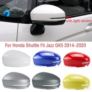 flightcar For Honda Fit Jazz Shuttle GK5 2014-2018 2019 2020 Car Wing Door Side Mirror Cap Shell House Outside Rearview Mirror Cover Lid