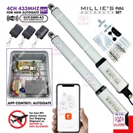 WIFI MILLIE‘S ( 4CH 433MHZ )  FOLDING & SWING AUTOGATE SYSTEM ( Full set with battery/without batter