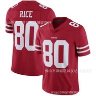 NFL Football Jersey 49ers 80 Red Jerry Rice Jersey