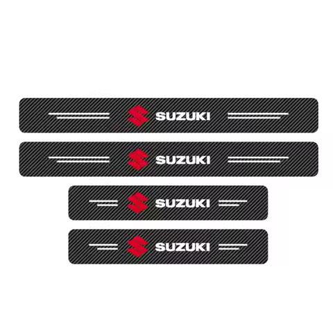 Car Threshold Strip Carbon Fiber Anti-Scratch Sticker Door Sill For Suzuki Swift Sport Jimny Grand A