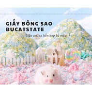 Bucatstate star cotton bedding with good absorbency technology, extremely suitable for Hamsters, rab