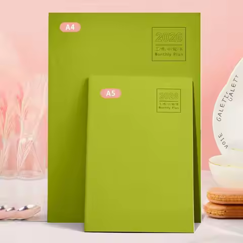 A4 A5 2026 Schedules Notebook 24 Sheets Learning Plan Planner Notebook Work Efficiency Check-in 2026