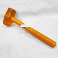 Flat rubber hammer for floor tiles, ceramic granite, long plastic handle