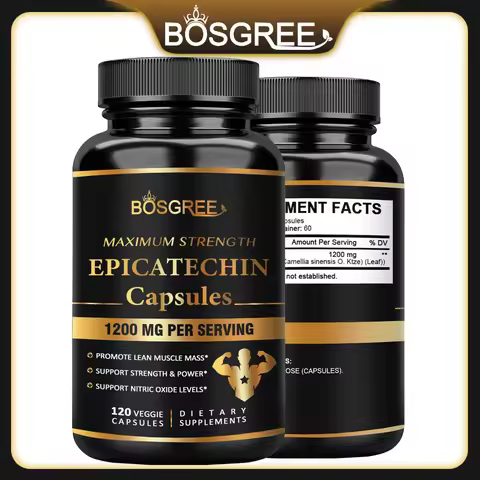 Epicatechin Capsules - Protein Synthesis, Athletic Ability, Strength, and Lean Muscle Support - Carn