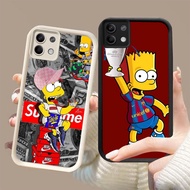 DJ-45 Simpson Silicone Casing black and white for Xiaomi poco M6Pro X6 X6NEO F7 X7 M7 Pro 5G 4G
