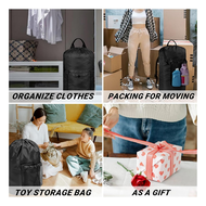 Laundry Bag with Shoulder Straps and Mesh Pocket Laundry Backpack Large Portable Laundry Hamper for