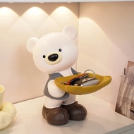 Modern Bear Key Tray Cute Key Holder For Entryway Table Creative Key Storage Box Minimalist Home Dec