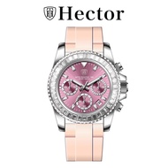 Hector Italy Jam Tangan Wanita Ladies Rubber Quartz Watch L-HEC500