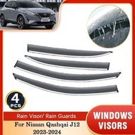 For Nissan Qashqai J12 2023 2024 Car Door Side Windows Visors Rain Visor Deflectors Awning Trim Prot
