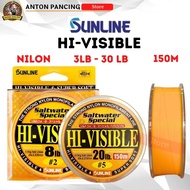 SUNLINE HI-VISIBLE FISHING LINE 150M LARGE SIZE 14 lbs 16 lbs 20 lbs ORIGINAL