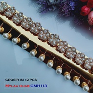 Tuspin Mutiara Pearl - Brooch Pin Hijab Jilbab gmh113 one dozen