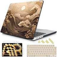 เคส RGHYT เคสสำหรับ Macbook แข็งแบบดั้งเดิมที่มีเอกลักษณ์โปร14 16 M3 2024 M2อากาศ13 A2681อากาศ15 A29
