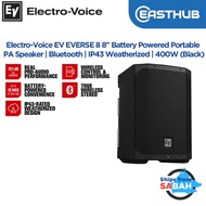 Electro-Voice EV EVERSE 8 8" Battery Powered Portable PA Speaker | Bluetooth | IP43 Weatherized | 40