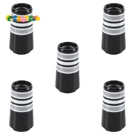 5Pcs Golf Ferrules for 0.355 Tip Irons Shaft Sleeve Golf Iron Club Ferrules Replacement,Grey