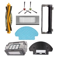 Roller Brush Side Brush Hepa Filter Mop Cloth Compatible for Ecovacs Deebot DD33 / DD35 / DD37 / DD5