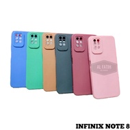 Softcase Pro Camera Infinix Note 8 Candy Case Full Color 3D Silicon TPU Macaron Casing