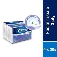 Kleenex Facial Tissue Softpack Comfort Care 3 Ply 50s x 4