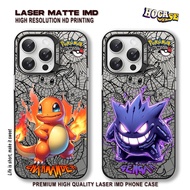 HP Pokemon Comic Case HC618 IMD Redmi Note 14 13 12 11 10 9 9A 9C 10A 10C Premium Matte Black Casing