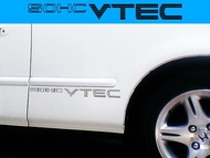SOHC Vtec Honda Sticker Decal Black 2pcs 18 Inches  - Vinyl Waterproof Weatherproof