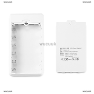 wucuuk 1 PC 6 × 18650กล่องชาร์จแบตเตอรี่ Power Bank Case DIY 2พอร์ต USB ไม่มีแบตเตอรี่