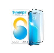 Simmpo – iPhone 17 / 17 Pro / 17 Pro Max / 17 Air 全系列手機貼【高透】S90次世代護眼抗藍光鋼化膜 三強玻璃保護貼