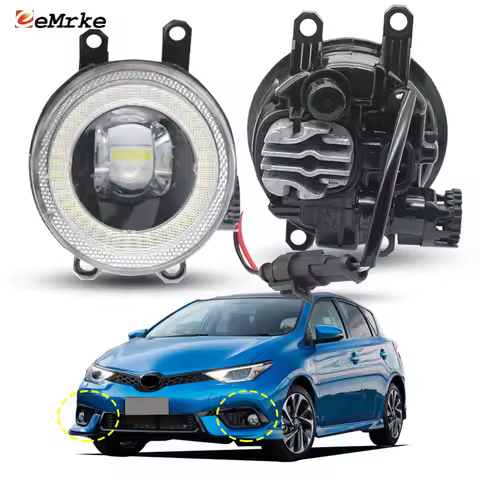 LED Fog Lights Head Lamp with Lens for Scion IM, Corolla iM, Corolla SX ZR, Auris RS 2015 2016 2017 