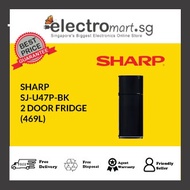 SHARP SJ-U47P-BK 2-DR FRIDGE (469L)