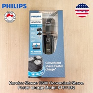 Philips® Norelco Shaver 2500 Convanient Shave, Faster charge Medel S1311/82 เครื่องโกนหนวดไฟฟ้า แบบมีสาย