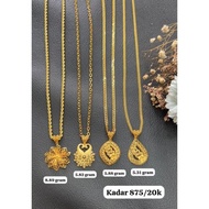 [READY STOCK] SET KALUNG LIONTIN BUNGA KENDARI CENDRAWASIH TETES EMAS ASLI